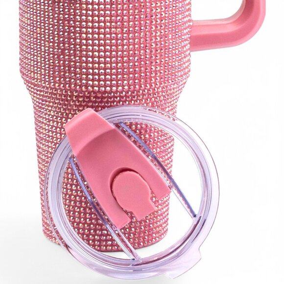 UF Florida Gators Pink Bling Tumbler 46 Oz Insulated Rhinestone Christmas Gift - Picture 2 of 6